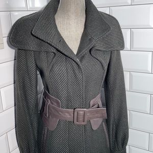 Mackage Grey/Green Wool Coat